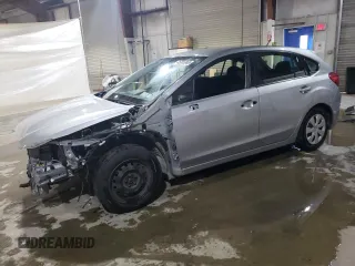 2015 Subaru Impreza 2.0i z VIN JF1GPAA66FG301140, wystawiony jako Copart lot #45355565 z przebiegiem 59 645 mil mil oraz Szkoda całkowita • Salvage title. Historia ofert i sprzedaży dostępna na DreamBid. Obrazek 1.