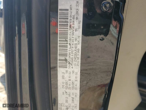 2018 Dodge Grand Caravan SE with VIN 2C4RDGBG4JR148156, listed as a Copart auction lot 48416605 with 59,825 mi miles and Salvage Title. Bid and sale history available at carsss.com. Image 15.