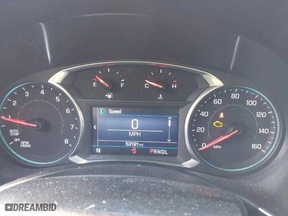 2019 Chevrolet Equinox LT with VIN 2GNAXUEV3K6231214, listed as a IAAI auction lot 41720541 with 53,191 mi miles. Bid and sale history available at carsss.com. Image 7.