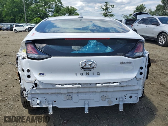2021 Hyundai Ioniq SE with VIN KMHC75LJ2MU079174, listed as a Copart auction lot 58291294 with 24,377 mi miles and Salvage title. Bid and sale history available at DreamBid. Image 6.