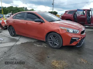2021 Kia Forte GT-Line with VIN 3KPF34AD4ME318985, listed as a Copart auction lot 59023575 with 94,572 mi miles and Salvage title. Bid and sale history available at DreamBid. Image 4.