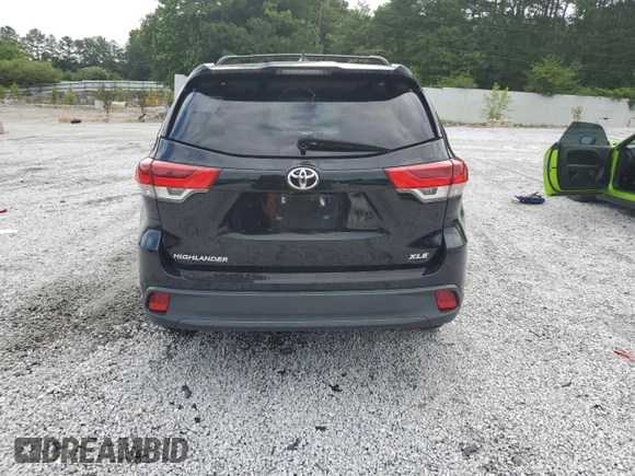2019 Toyota Highlander SE with VIN 5TDKZRFH7KS360723, listed as a Copart auction lot 60789205 with 169,187 mi miles and Clean title. Bid and sale history available at DreamBid. Image 6.