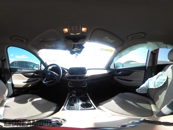 2019 Hyundai Santa Fe SE with VIN 5NMS23AD8KH051223, listed as a IAAI auction lot 42017754 with 146,704 mi miles and . Bid and sale history available at DreamBid. Image 18.