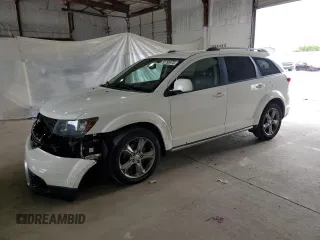 2016 Dodge Journey Crossroad Plus with VIN 3C4PDCGB1GT207862, listed as a Copart auction lot 55795975 with 147,282 mi miles and Salvage title. Bid and sale history available at DreamBid. Image 1.