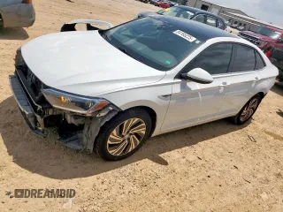 2020 Volkswagen Jetta SEL Premium with VIN 3VWGB7BU1LM034058, listed as a Copart auction lot 64185225 with 92,097 mi miles and Salvage title. Bid and sale history available at DreamBid. Image 1.