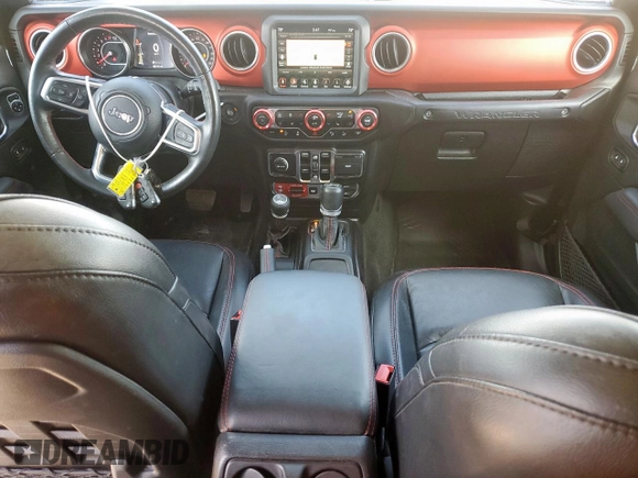 2020 Jeep Wrangler Unlimited Rubicon with VIN 1C4HJXFG5LW107933, listed as a Copart auction lot 62012515 with 60,115 mi miles and Salvage title. Bid and sale history available at DreamBid. Image 8.