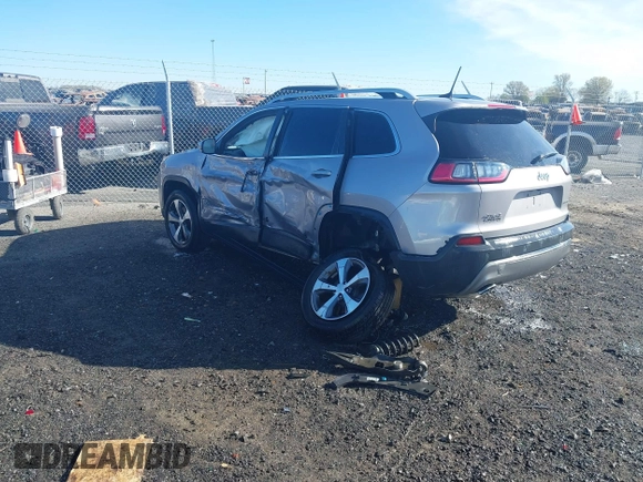 2020 Jeep Cherokee Limited with VIN 1C4PJMDX5LD624643, listed as a IAAI auction lot 41850663 with 89,947 mi miles and . Bid and sale history available at DreamBid. Image 3.
