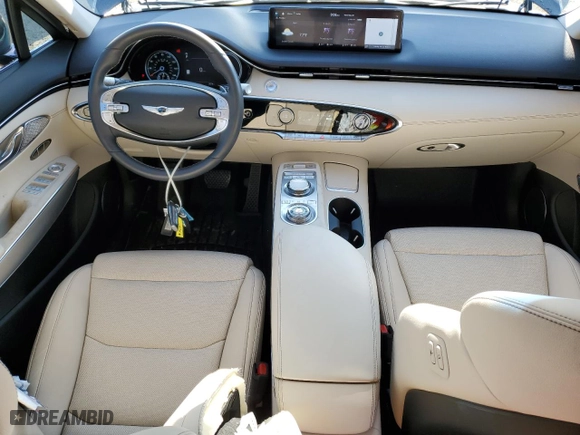 2023 Genesis GV70 2.5T with VIN KMUMADTB4PU112058, listed as a Copart auction lot 68012893 with 3,576 mi miles. Bid and sale history available at carsss.com. Image 8.