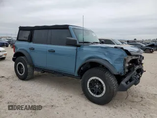 2022 Ford Bronco with VIN 1FMEE5DHXNLB66399, listed as a Copart auction lot 45241165 with 38,140 mi miles and Salvage Title. Bid and sale history available at DreamBid. Image 4.