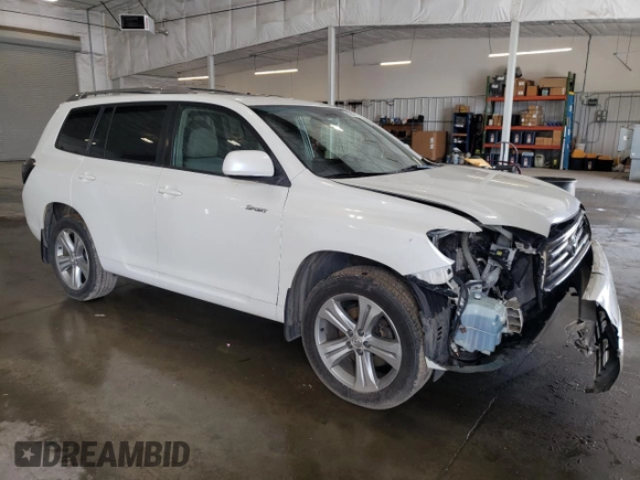 2008 Toyota Highlander Sport with VIN JTEES43A782046061, listed as a Copart auction lot 60987055 with 199,962 mi miles and Salvage title. Bid and sale history available at DreamBid. Image 4.