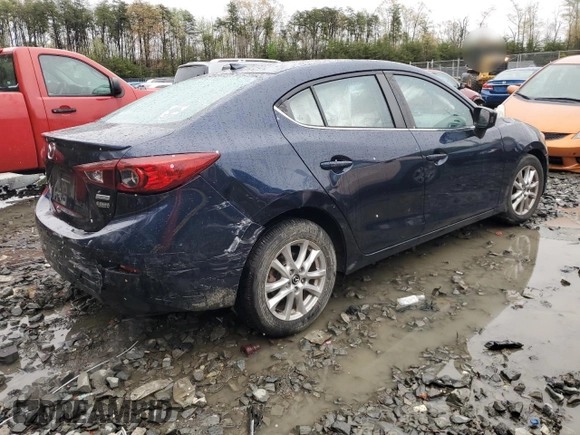 2016 Mazda Mazda3 i Grand Touring with VIN JM1BM1X70G1316203, listed as a Copart auction lot 52067675 with 61,247 mi miles and Salvage Title. Bid and sale history available at carsss.com. Image 3.