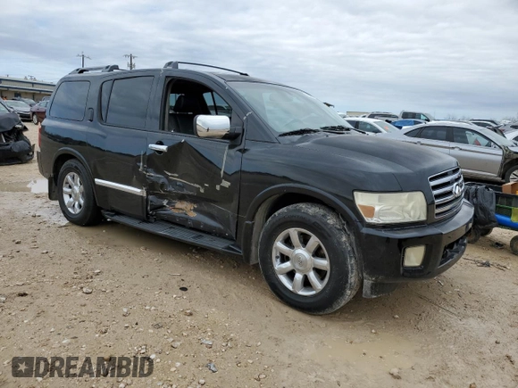 2007 Infiniti QX56 with VIN 5N3AA08C27N800671, listed as a Copart auction lot 43329395 with 256,723 mi miles and Salvage Title. Bid and sale history available at carsss.com. Image 4.