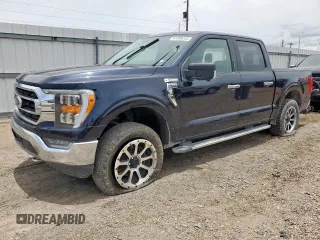 2021 Ford F-150 XL with VIN 1FTFW1E80MFA32611, listed as a Copart auction lot 61899255 with 98,278 mi miles and Salvage title. Bid and sale history available at DreamBid. Image 1.