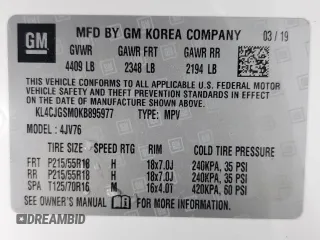 2019 Buick Encore Essence with VIN KL4CJGSM0KB895977, listed as a Copart auction lot 68799364 with 57,052 mi miles and Clean Title. Bid and sale history available at DreamBid. Image 14.
