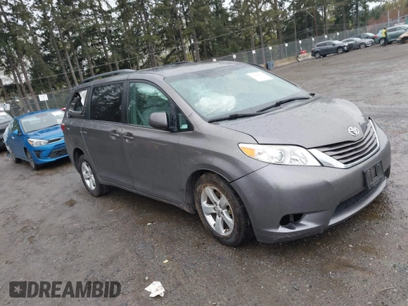 2015 Toyota Sienna LE AAS with VIN 5TDKK3DC3FS635681, listed as a IAAI auction lot 41988400 with 122,669 mi miles and . Bid and sale history available at DreamBid. Image 1.