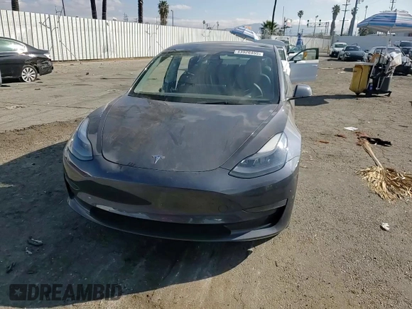 2023 Tesla Model 3 with VIN 5YJ3E1EA3PF541593, listed as a Copart auction lot 43926455 with 26,593 mi miles and Salvage title. Bid and sale history available at DreamBid. Image 11.
