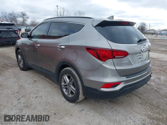 2017 Hyundai Santa Fe 2.4L with VIN 5XYZU3LB4HG424734, listed as a IAAI auction lot 41491166 with 130,905 mi miles and . Bid and sale history available at DreamBid. Image 3.