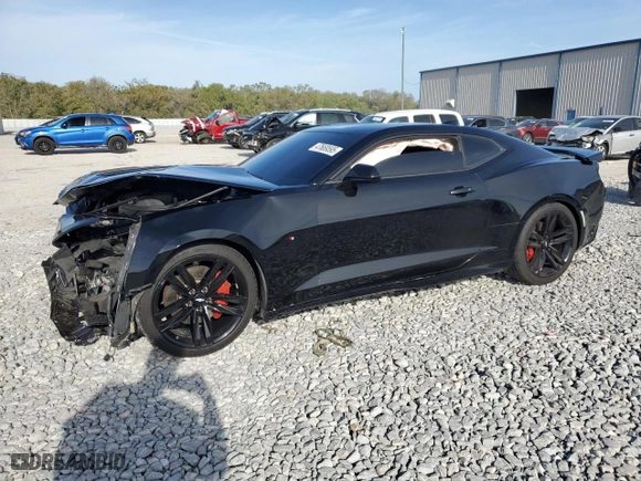 2018 Chevrolet Camaro 1SS with VIN 1G1FF1R76J0170307, listed as a Copart auction lot 47669595 with 77554 miles and Salvage Title. Bid and sale history available at carsss.com. Image 1.