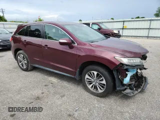 2017 Acura RDX Advance with VIN 5J8TB3H78HL002925, listed as a Copart auction lot 59777585 with 104,685 mi miles and Salvage title. Bid and sale history available at DreamBid. Image 4.