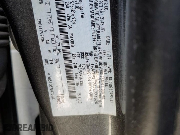 2018 Ford Focus SE with VIN 1FADP3F24JL231626, listed as a Copart auction lot 51015275 with 97,054 mi miles and Salvage Title. Bid and sale history available at carsss.com. Image 13.
