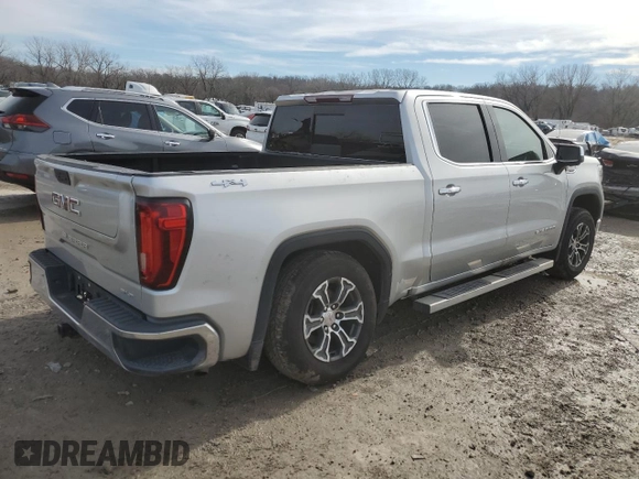 2019 GMC Sierra 1500 SLT z VIN 1GTU9DED5KZ281737, wystawiony jako Copart lot #43810515 z przebiegiem 80 843 mil mil oraz Szkoda całkowita • Salvage title. Historia ofert i sprzedaży dostępna na DreamBid. Obrazek 3.