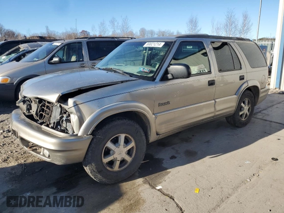 2000 Oldsmobile Bravada z VIN 1GHDT13WXY2255649, wystawiony jako Copart lot #80021214 z przebiegiem Nie podano mil oraz Szkody całkowita. Historia ofert i sprzedaży dostępna na DreamBid. Obrazek 1.