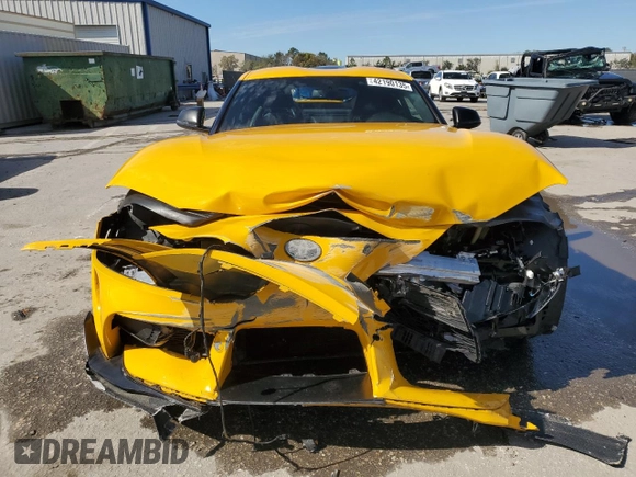 2020 Toyota Supra 3.0 with VIN WZ1DB4C08LW032292, listed as a Copart auction lot 42190135 with 43,982 mi miles and Non repairable. Bid and sale history available at DreamBid. Image 5.