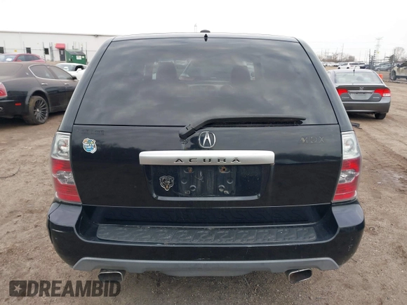 2005 Acura MDX with VIN 2HNYD18235H528356, listed as a IAAI auction lot 41815304 with 170,385 mi miles. Bid and sale history available at carsss.com. Image 16.