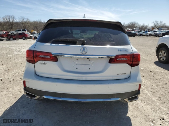 2020 Acura MDX w/Technology Pkg with VIN 5J8YD4H54LL044635, listed as a Copart auction lot 50247035 with 58,539 mi miles and Salvage Title. Bid and sale history available at carsss.com. Image 6.