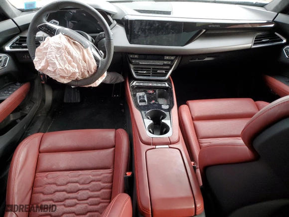 2024 Audi RS e-tron GT with VIN WAUBHBFW7R7901666, listed as a Copart auction lot 86443564 with 0 mi miles and Salvage Title. Bid and sale history available at carsss.com. Image 8.