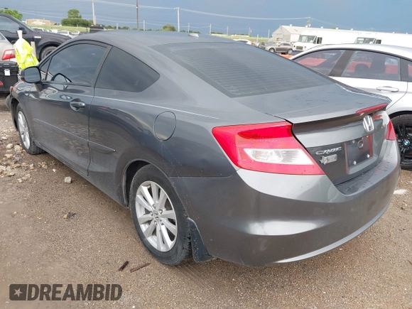2012 Honda Civic Cpe EX with VIN 2HGFG3B8XCH550429, listed as a IAAI auction lot 42113645 with 176,872 mi miles. Bid and sale history available at carsss.com. Image 3.