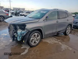 2021 GMC Terrain SLT z VIN 3GKALPEV5ML383245, wystawiony jako Copart lot #54058825 z przebiegiem 66 209 mil mil oraz Szkoda całkowita • Salvage title. Historia ofert i sprzedaży dostępna na DreamBid. Obrazek 1.