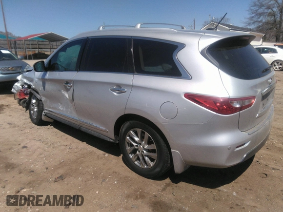 2015 Infiniti QX60 with VIN 5N1AL0MM6FC536804, listed as a IAAI auction lot 41877099 with 129,743 mi miles and . Bid and sale history available at DreamBid. Image 3.