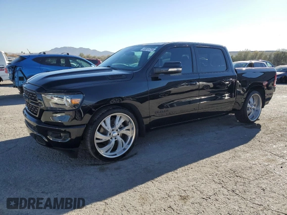 2022 Ram 1500 Lone Star with VIN 1C6RREFT2NN372484, listed as a Copart auction lot 83815724 with 32,908 mi miles and Salvage title. Bid and sale history available at DreamBid. Image 1.