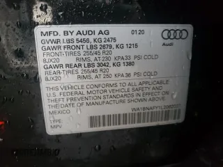 2020 Audi Q5 Premium Plus with VIN WA1BNAFY1L2062037, listed as a Copart auction lot 72650342 with 22,514 mi miles. Bid and sale history available at carsss.com. Image 13.