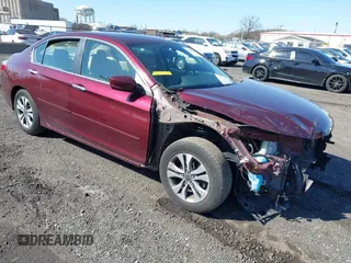 2014 Honda Accord LX with VIN 1HGCR2F34EA308629, listed as a IAAI auction lot 41976263 with 74,329 mi miles and . Bid and sale history available at carsss.com. Image 1.