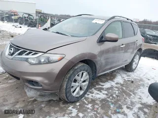 2013 Nissan Murano SL with VIN JN8AZ1MW8DW300214, listed as a IAAI auction lot 41403116 with 201,850 mi miles. Bid and sale history available at carsss.com. Image 2.
