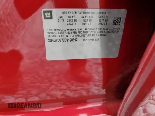 2013 Buick Regal GS z VIN 2G4GV5GV0D9198892, wystawiony jako Copart lot #58982215 z przebiegiem 151 980 mil mil oraz Szkoda całkowita • Salvage title. Historia ofert i sprzedaży dostępna na DreamBid. Obrazek 12.