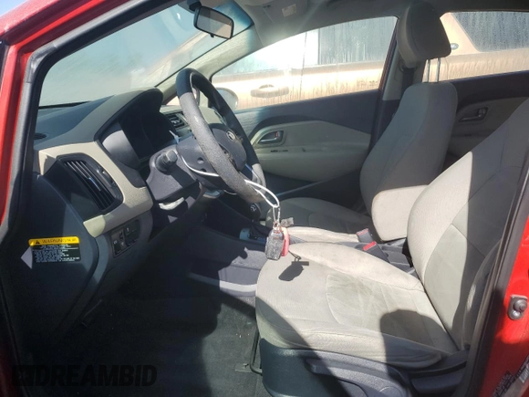 2014 Kia Rio LX with VIN KNADM5A35E6356053, listed as a Copart auction lot 74982134 with 78,623 mi miles and Non Repairable. Bid and sale history available at carsss.com. Image 7.