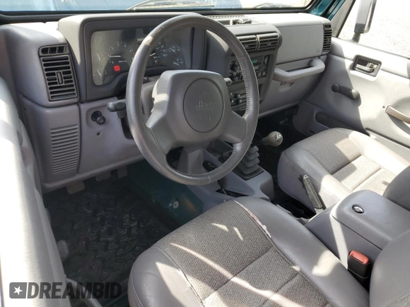 1997 Jeep Wrangler Sport with VIN 1J4FY19S4VP537511, listed as a Copart auction lot 55453975 with 59,714 mi miles and Clean Title. Bid and sale history available at carsss.com. Image 8.
