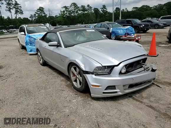2014 Ford Mustang GT with VIN 1ZVBP8FF9E5290390, listed as a Copart auction lot 54615845 with 78,644 mi miles and Salvage title. Bid and sale history available at DreamBid. Image 14.