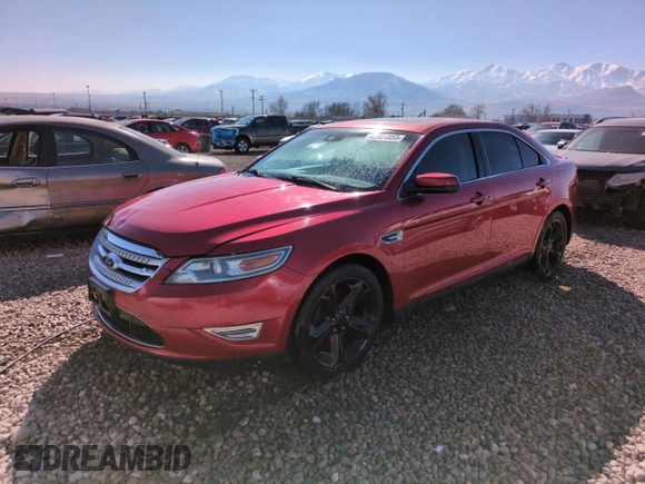 2011 Ford Taurus SHO with VIN 1FAHP2KT9BG125855, listed as a Copart auction lot 46924855 with 182,220 mi miles and Salvage Title. Bid and sale history available at DreamBid. Image 1.
