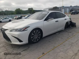 2019 Lexus ES 300h with VIN JTHB21B18K2025989, listed as a Copart auction lot 61136115 with 61,603 mi miles and Salvage title. Bid and sale history available at DreamBid. Image 1.