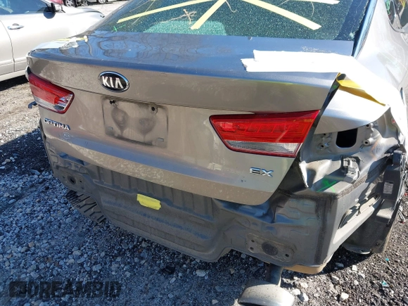 2016 Kia Optima EX with VIN 5XXGU4L3XGG052034, listed as a IAAI auction lot 41506088 with 87,509 mi miles and . Bid and sale history available at DreamBid. Image 6.