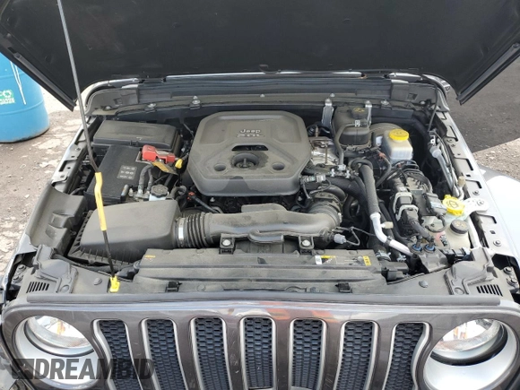 2022 Jeep Wrangler Unlimited Sahara with VIN 1C4HJXENXNW244773, listed as a Copart auction lot 59694095 with 21,871 mi miles and Salvage title. Bid and sale history available at DreamBid. Image 12.
