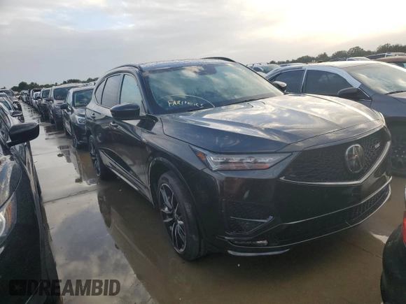 2022 Acura MDX Type S w/Advance Package with VIN 5J8YD8H88NL001114, listed as a Copart auction lot 74472334 with 0 mi miles and Non Repairable. Bid and sale history available at carsss.com. Image 4.