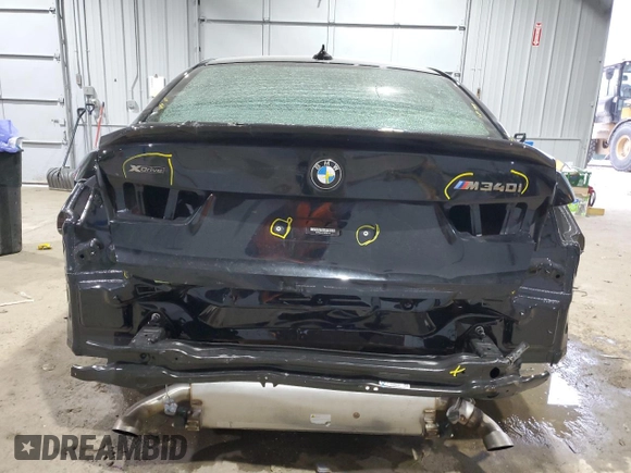 2022 BMW 3 Series M340i xDrive with VIN 3MW5U9J02N8C30176, listed as a Copart auction lot 83947374 with 20,863 mi miles and Salvage Title. Bid and sale history available at carsss.com. Image 6.
