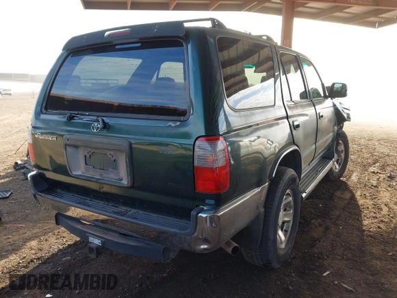 1999 Toyota 4Runner SR5 z VIN JT3GN86R4X0129944, wystawiony jako IAAI lot #41537597 z przebiegiem 361 416 mil mil oraz . Historia ofert i sprzedaży dostępna na DreamBid. Obrazek 4.