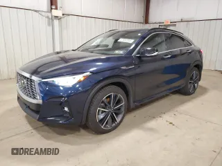 2024 Infiniti QX55 Essential with VIN 3PCAJ5KR9RF108982, listed as a Copart auction lot 47982205 with 8,285 mi miles and Salvage Title. Bid and sale history available at DreamBid. Image 1.