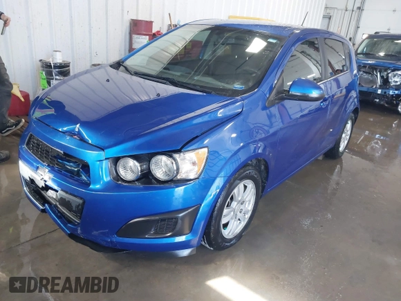 2016 Chevrolet Sonic LT with VIN 1G1JC6SH5G4163790, listed as a IAAI auction lot 41629040 with 82,381 mi miles. Bid and sale history available at carsss.com. Image 2.